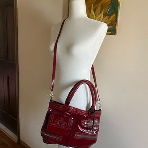 Brighton Red patent leather handbag